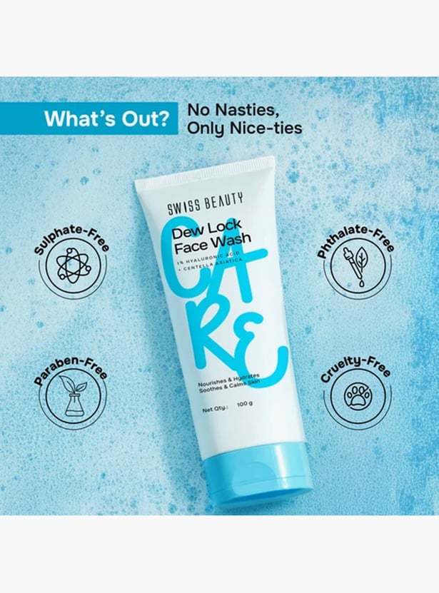 SWISS BEAUTY Dew Lock Face Wash - 100 g