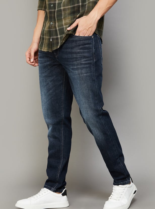 FLYING MACHINE Washed Slim Tapered Jeans