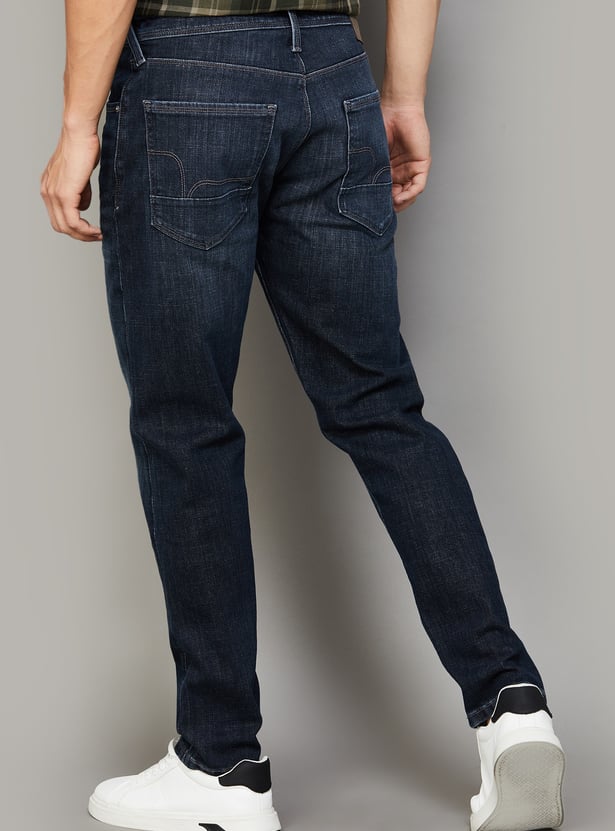 FLYING MACHINE Washed Slim Tapered Jeans