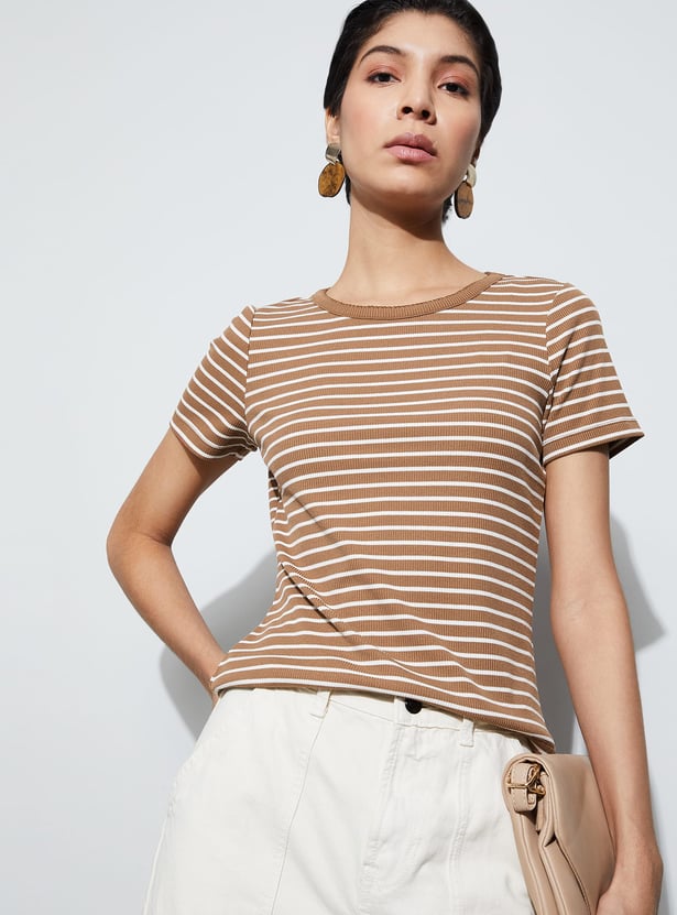 FAME FOREVER Striped T-shirt