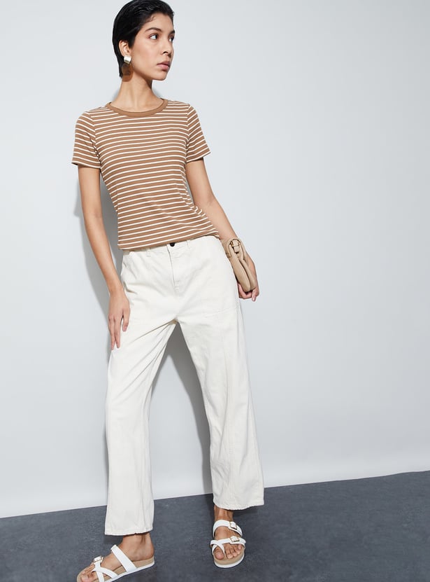 FAME FOREVER Striped T-shirt