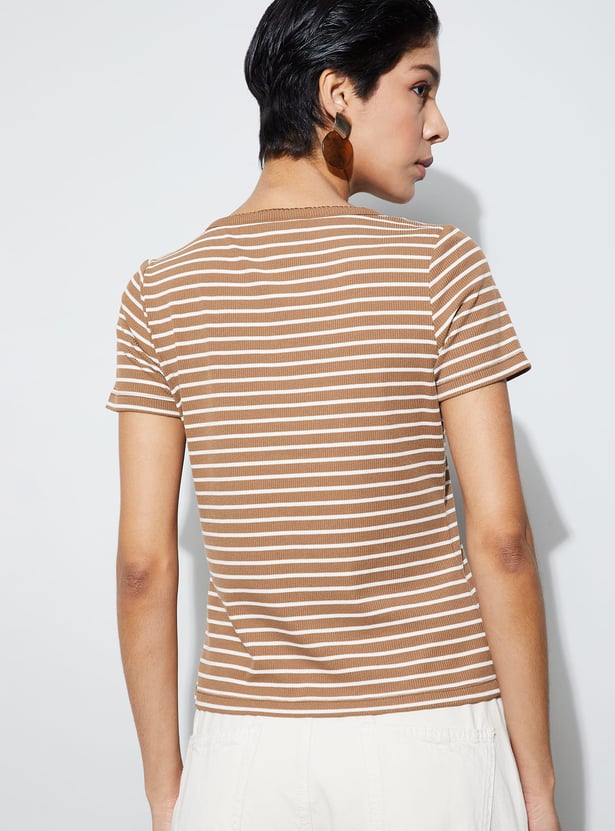 FAME FOREVER Striped T-shirt