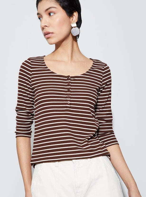 FAME FOREVER Striped T-shirt