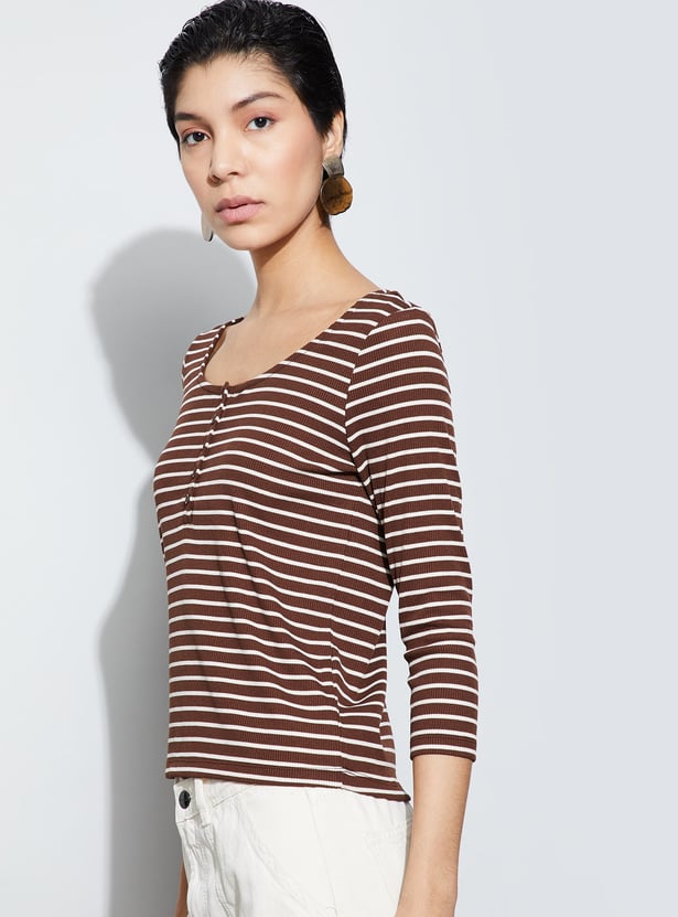 FAME FOREVER Striped T-shirt