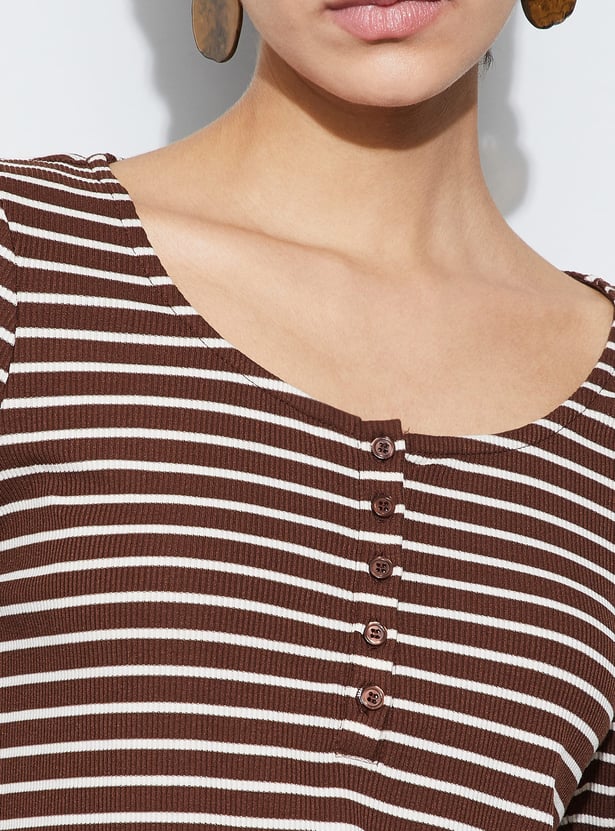 FAME FOREVER Striped T-shirt