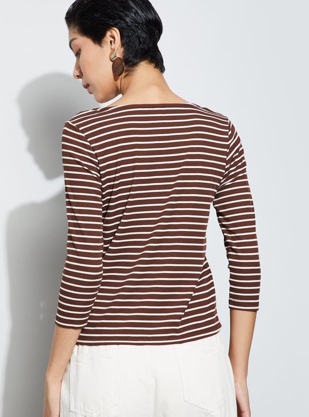 FAME FOREVER Striped T-shirt