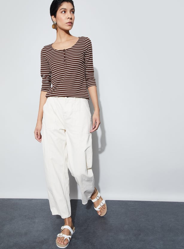 FAME FOREVER Striped T-shirt