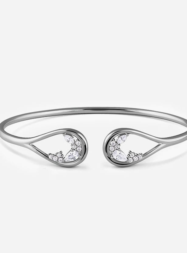 GIVA Stayin Alive Teardrop Design Sterling Silver Bracelet