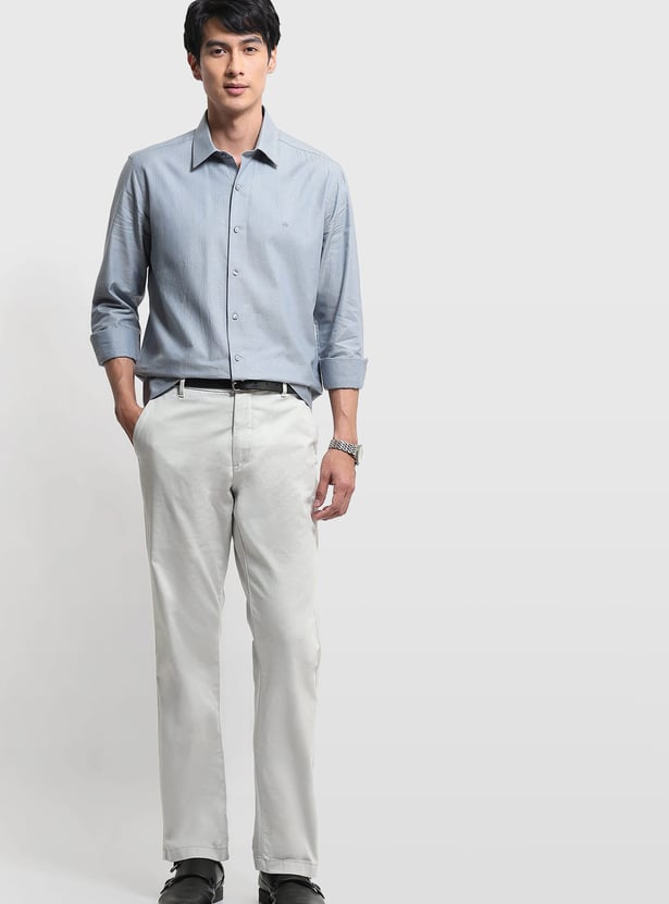 ARROW Textured Slim Fit Formal Shirt
