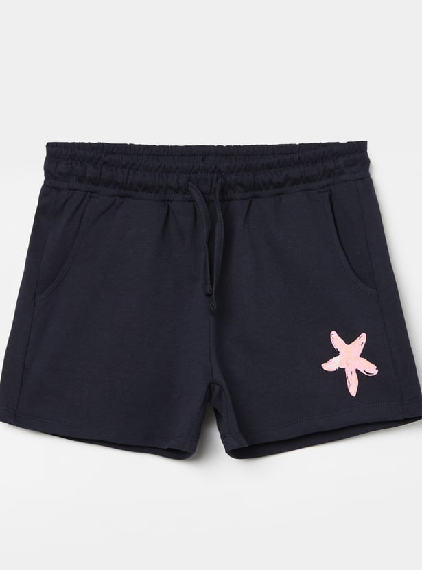 FAME FOREVER Girls Graphic Print Shorts
