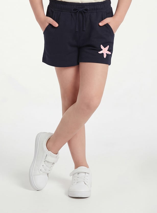 FAME FOREVER Girls Graphic Print Shorts