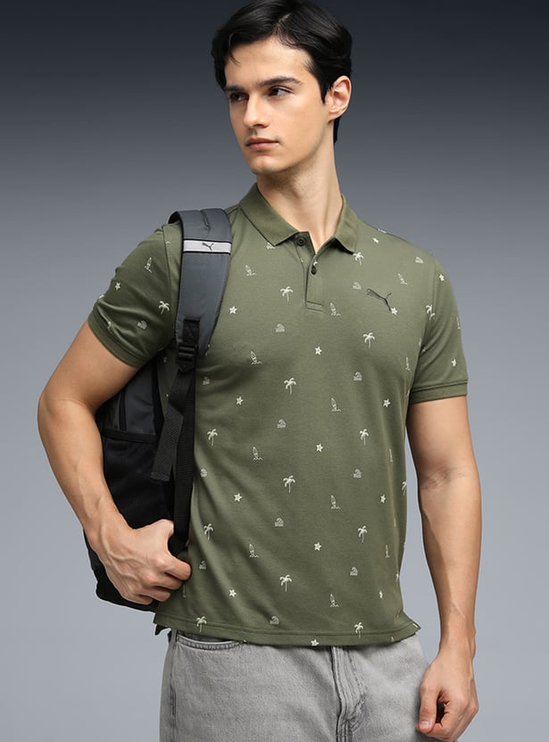 PUMA Printed Polo T-shirt