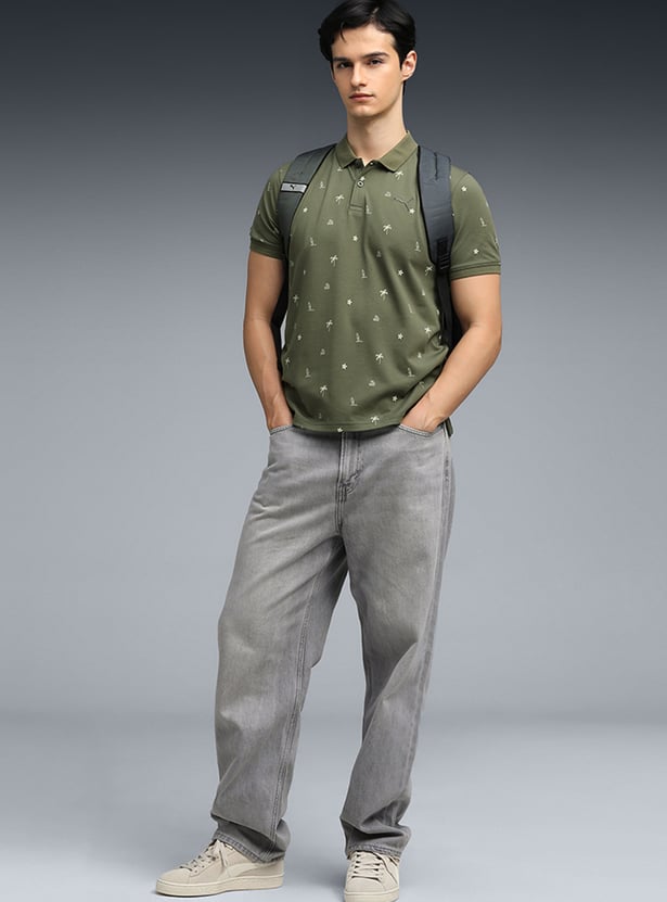 PUMA Printed Polo T-shirt