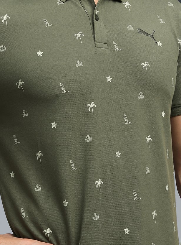 PUMA Printed Polo T-shirt