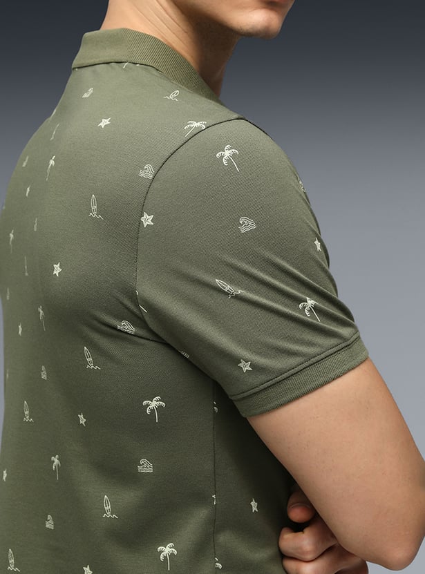 PUMA Printed Polo T-shirt