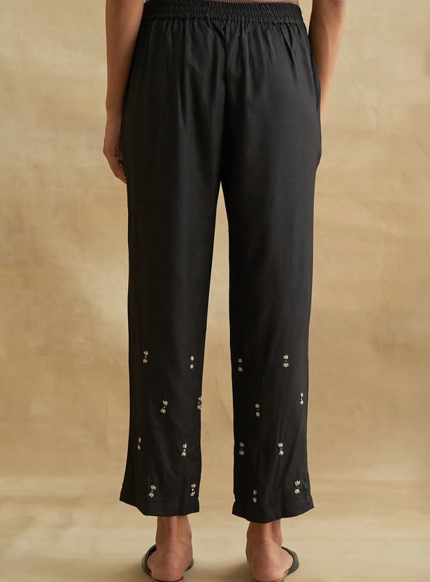 W Embellished Straight Pants