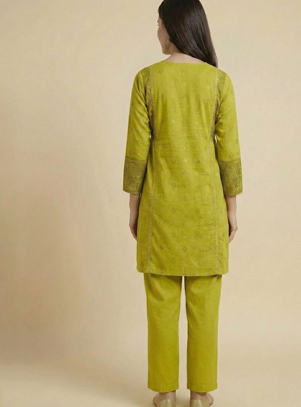SPAN Printed Straight Kurta