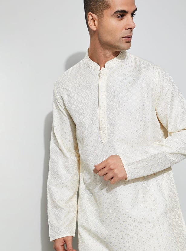 MELANGE Embroidered Straight Kurta