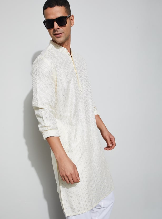 MELANGE Embroidered Straight Kurta