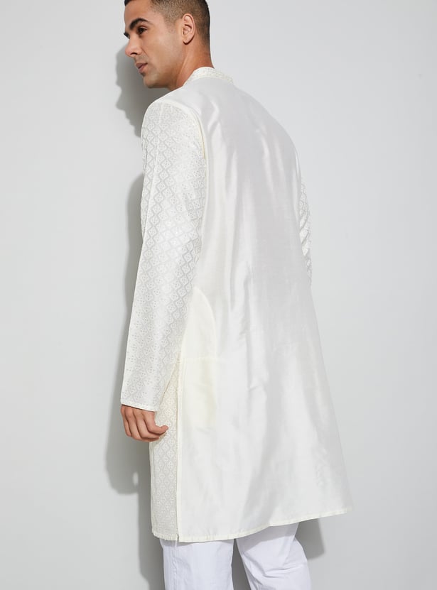 MELANGE Embroidered Straight Kurta