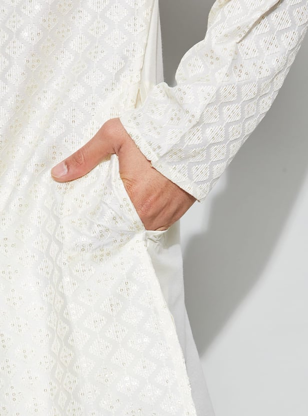 MELANGE Embroidered Straight Kurta
