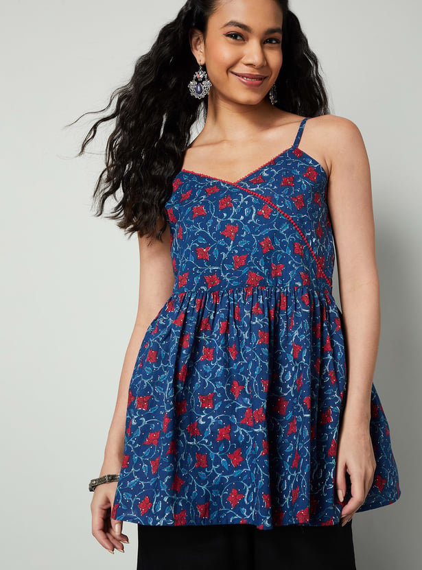 MELANGE Floral Print Kurti