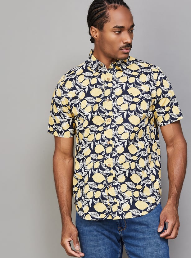 UNITED COLORS OF BENETTON Printed Regular Fit Shirt