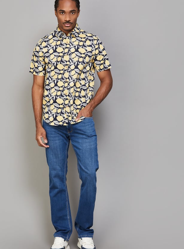 UNITED COLORS OF BENETTON Printed Regular Fit Shirt