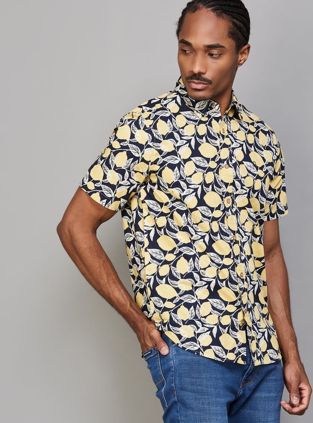 UNITED COLORS OF BENETTON Printed Regular Fit Shirt
