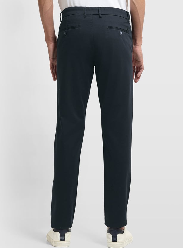 ARROW SPORT Solid Slim Straight Trousers