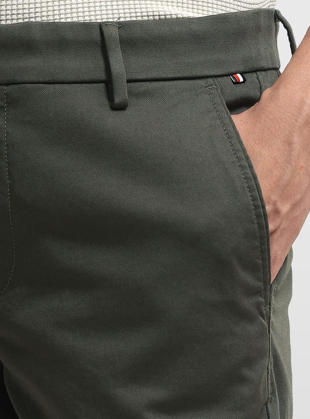 ARROW SPORT Solid Slim Straight Trousers