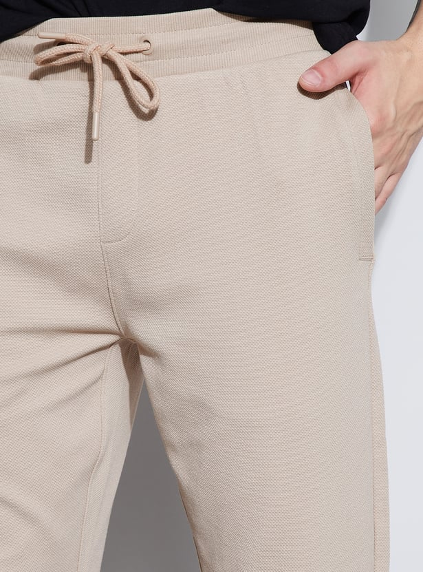 FAME FOREVER Textured Regular Fit Track Pants