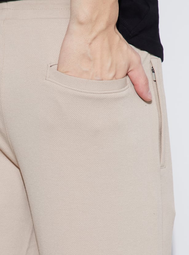 FAME FOREVER Textured Regular Fit Track Pants