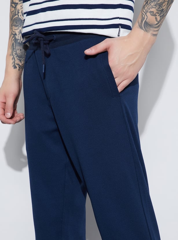 FAME FOREVER Textured Regular Fit Track Pants