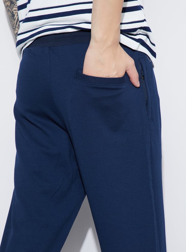 FAME FOREVER Textured Regular Fit Track Pants