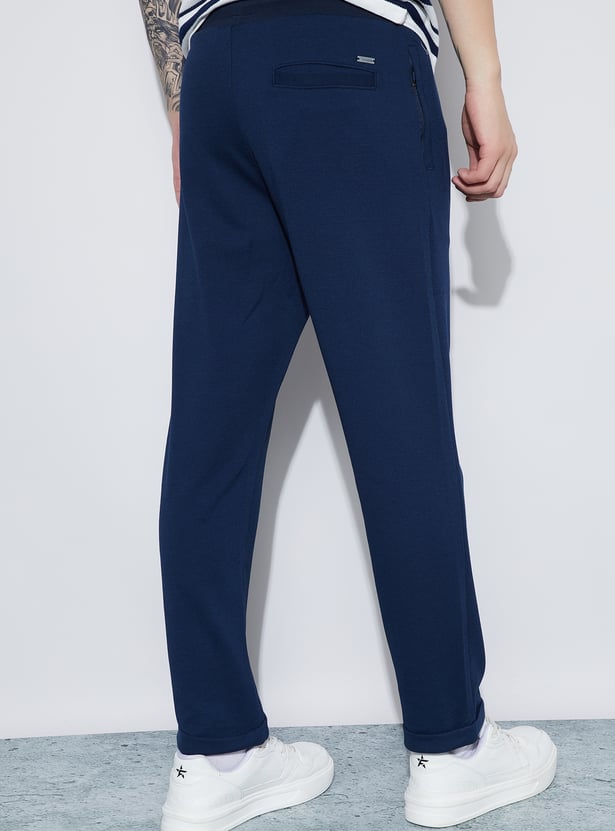 FAME FOREVER Textured Regular Fit Track Pants