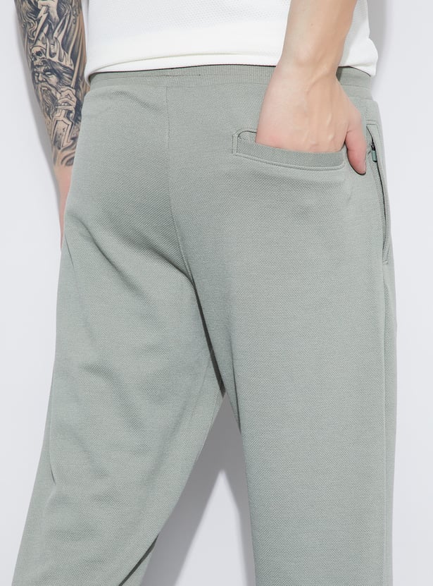FAME FOREVER Textured Regular Fit Track Pants