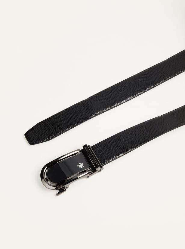 LOUIS PHILIPPE Solid Leather Belt