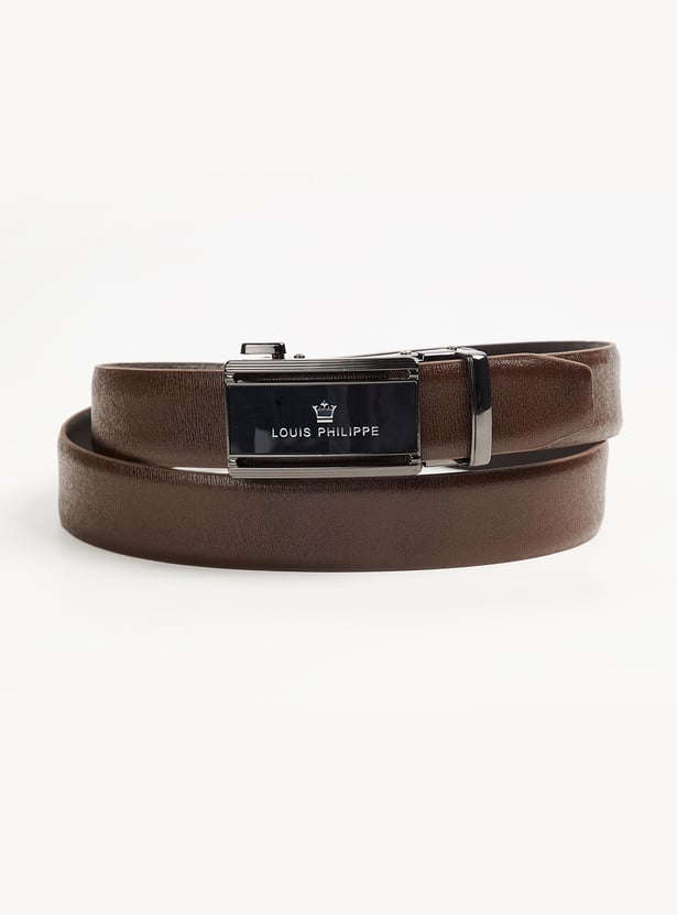 LOUIS PHILIPPE Solid Leather Belt