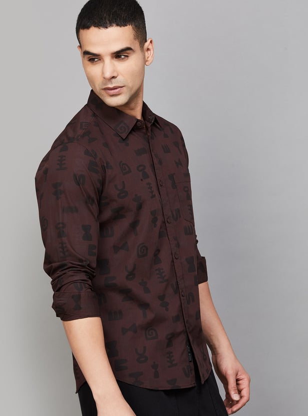SPYKAR Printed Regular Fit Shirt