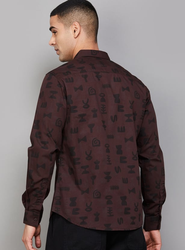 SPYKAR Printed Regular Fit Shirt