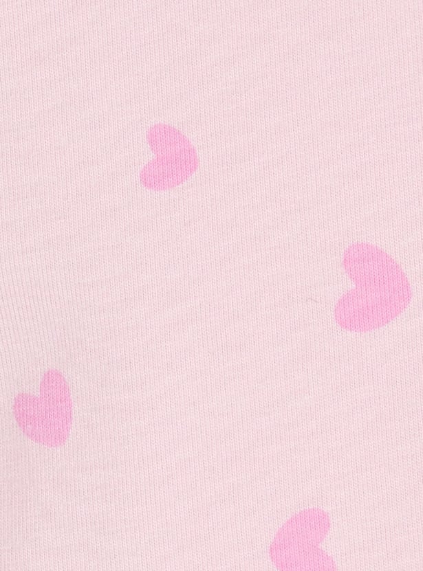 FAME FOREVER Girls Heart Print Leggings