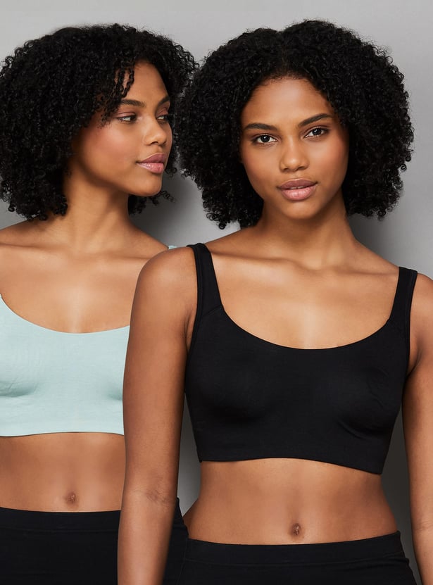 ENAMOR Non Padded Non Wired Everyday Bra - Pack of 2