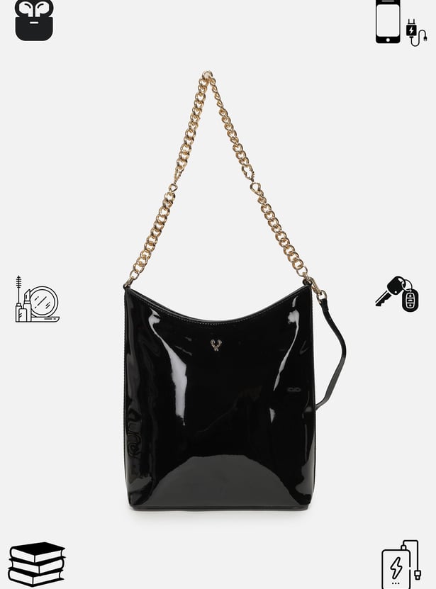 ALLEN SOLLY Solid Shoulder Bag