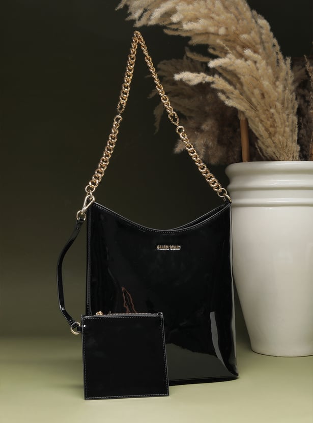 ALLEN SOLLY Solid Shoulder Bag