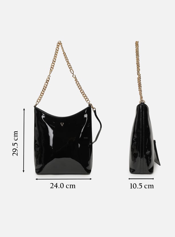 ALLEN SOLLY Solid Shoulder Bag