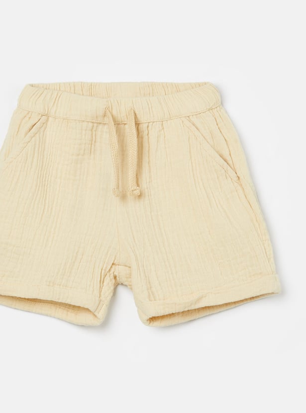 FAME FOREVER Boys Textured Shorts