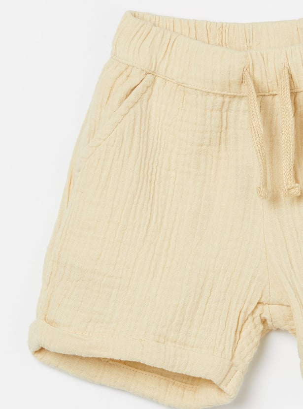FAME FOREVER Boys Textured Shorts
