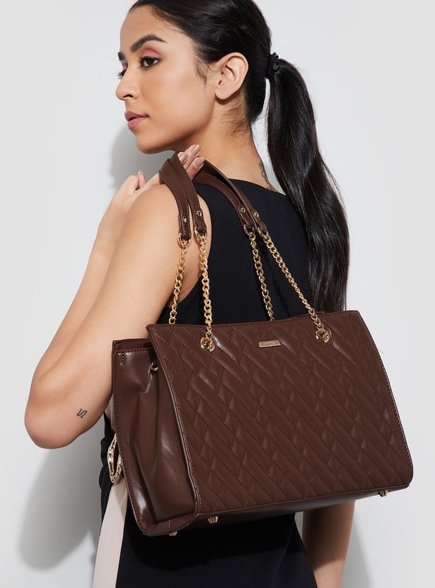 CODE Quilted Shoulder Bag