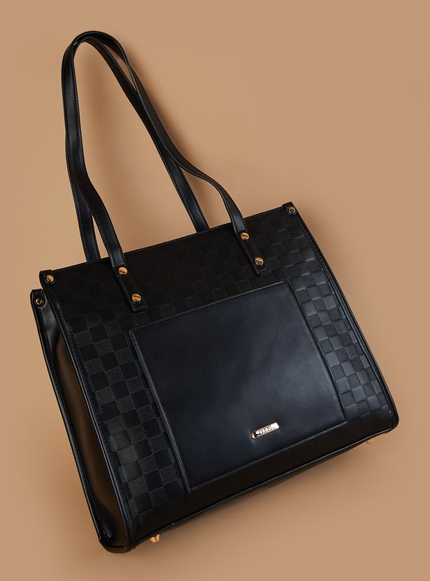 CODE Textured Shoulder Bag